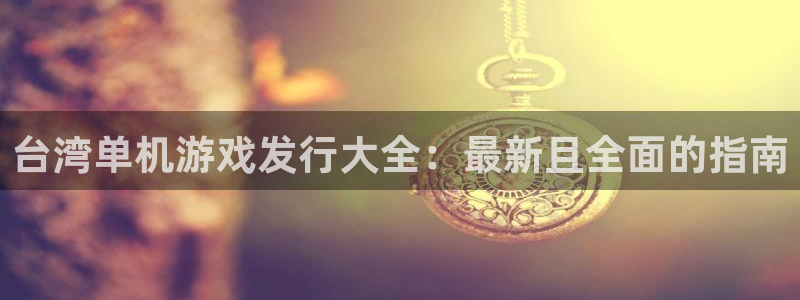 顺盈平台注册流程图：台湾单机游戏发行大全：最新且全面的指南