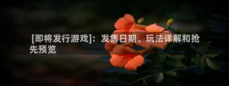 顺盈娱乐登录平台是什么软件： [即将发行游戏]：发售日期、玩法详解和抢
先预览